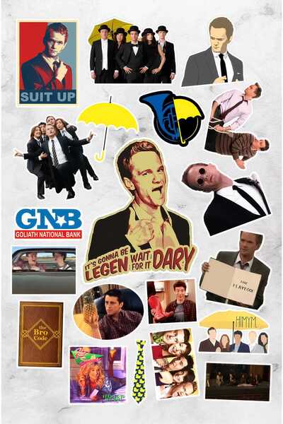 Hediyeni Al How I Met Your Mother Series 3 Sticker Set |   Laptop Agenda Notebook Tablet Phone Notebook Sticker