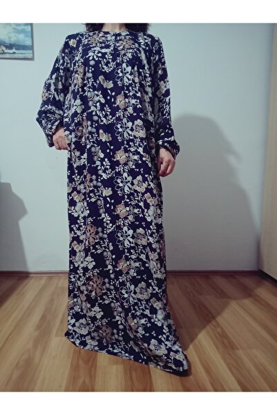 hoaryage Robadan Rochie pentru mama cu mâneci lungi 100% viscoză cu flori de ...