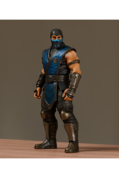 3d layer craft Mortal Kombat Sub-Zero Figür 25 cm Büyük Boy El Boyaması Kolek...