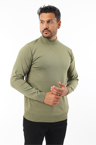 Rodrigo Men's Non-Pilling Standard Fit Half Turtleneck Knit Sweater