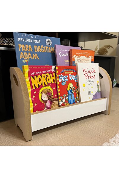 Squall Montessori Ahşap Yer Kitaplığı Çok Kullanışlı Kitaplık