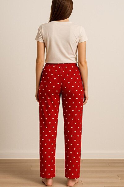 FAMES PİJAMA Winter Thick Fleece Lined Women's Pajama Bottoms