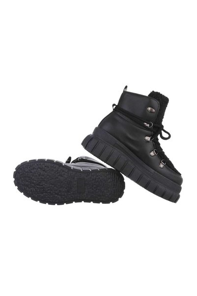 Rock and Joy Ghete de damă până la gleznă, - Piele și blană decorativă