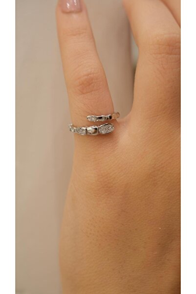Jerie Snake Figure Adjustable Knight Finger Joint Ring