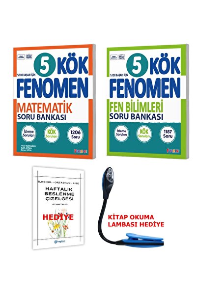 Fenomen Yayıncılık 2025-2026 Yeni Müfredat 5 Sınıf Matematik- Fen Bilimleri K...