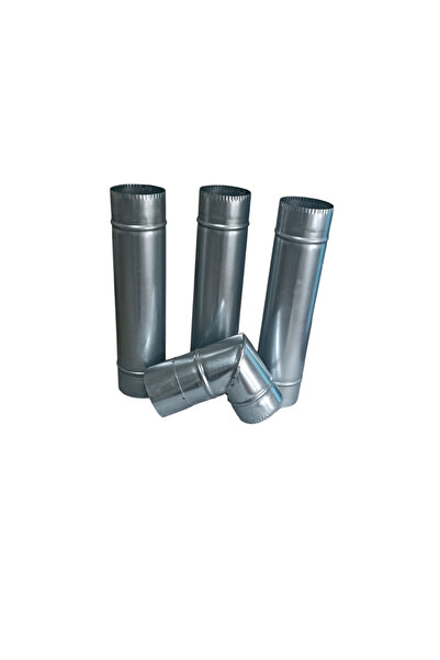 NİGHT CAMPER Kamp Sobası Yedek Fazla Boru dirsek ( 3 adet boru 1 adet Tam dir...