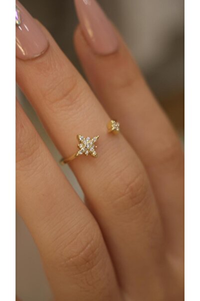 Jerie Mini Kuzey Yıldızı Ayarlanabilir Şövalye Eklem Yüzük