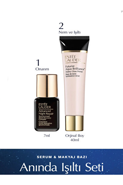 Estee Lauder Advanced Night Repair Anında Işıltı Seti Serum 7ml Futurist Aqua...