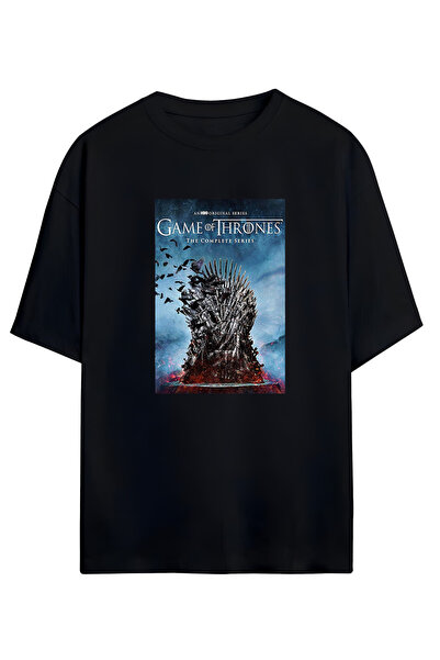 MAGORS GAME OF THRONES TASARIMLI UNISEX OVERSIZE PAMUKLU TSHIRT