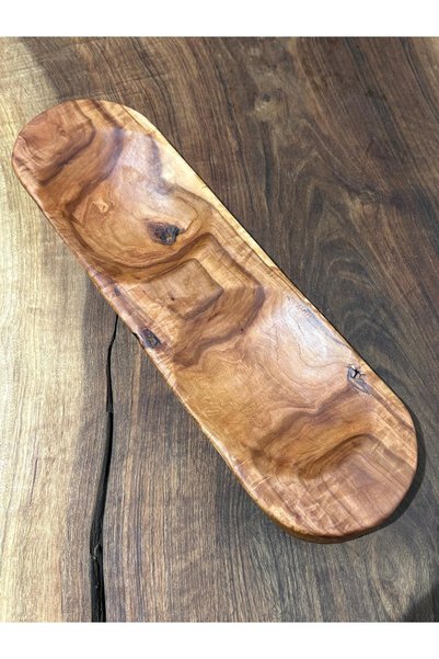 Carveni Handmade Wooden Presentation Plate – Apple Tree (48X14X4 cm)