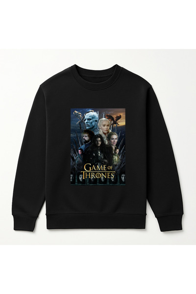 SVART WEAR سترة رياضية من القطن عالي الجودة للجنسين بتصميم لعبة العروش