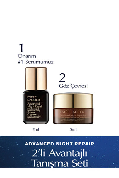 Estee Lauder Advanced Night Repair Seyahat Boy Cilt Bakım Seti Onarıcı Serum ...
