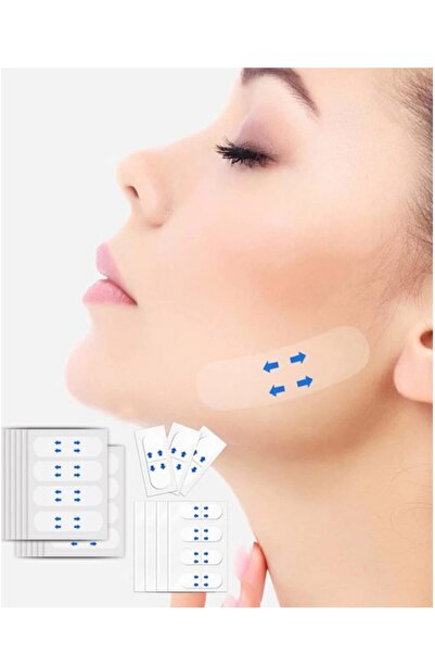 Fstyle لصقات شد الوجه والرقبة والفك مجموعة من 40 قطعة