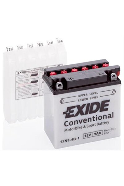 EXIDE 12N9-4B-1EXI Conventional Battery (+Acid) +ST