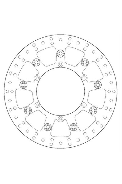 FERODO FMD0279RF Motorcycle Brake Disc - Racing, compatible with KTM 640 LC4,...