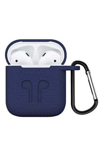 Generic حافظة حماية لسماعات ابل ايربودز - أزرق داكن