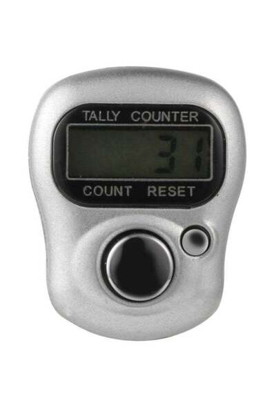 Generic Digital Hand Tally Counter Grey/Clear