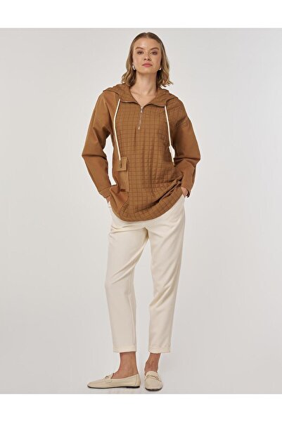 KYR Φούτερ με λεπτομέρεια τσέπης Tobacco