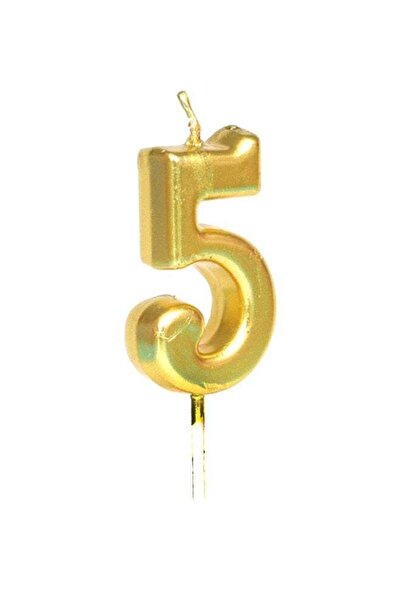 CoolBaby Number 5 Happy Birthday Candle 2x4cm