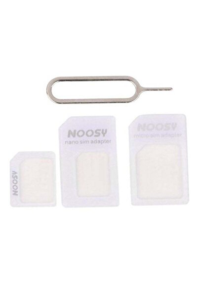 Generic Nano to Micro Normal SIM Card Adapter White