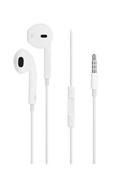 Generic In-Ear Earphones With Remote Mic White