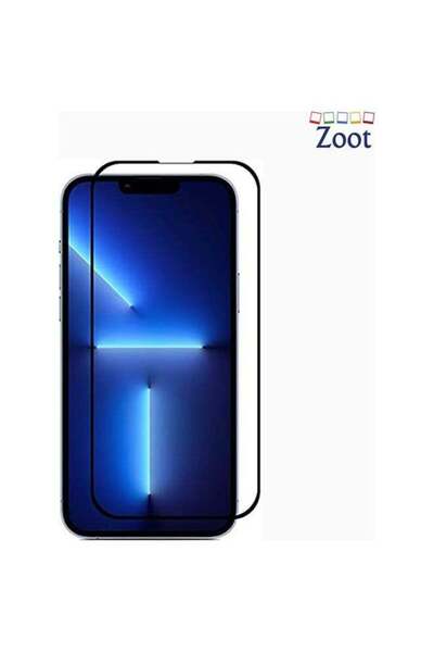 Zoot واقي شاشة زجاجي مقوى 5D لهاتف iPhone 13 Pro Max أسود