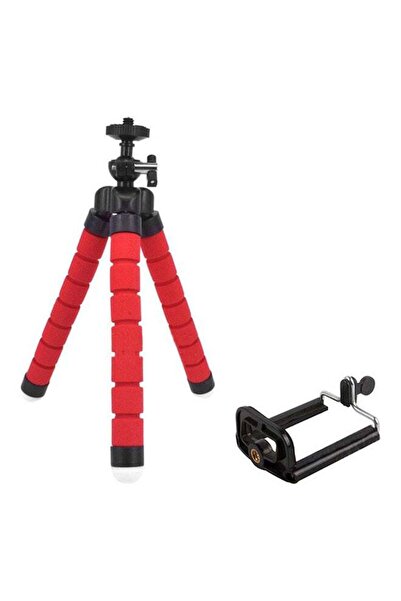 Generic حامل ثلاثي القوائم قابل للتعديل - أحمر/أسود