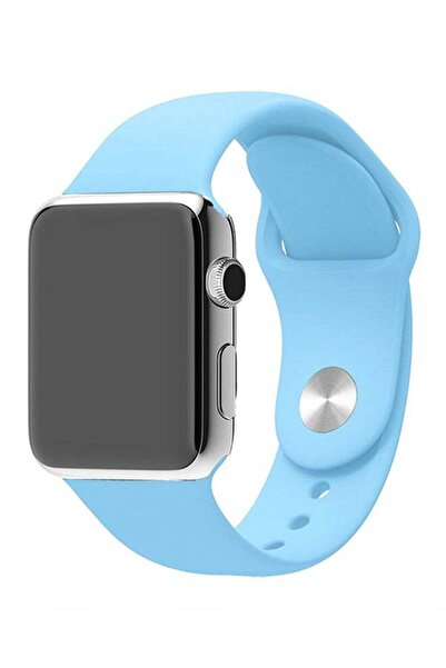 Generic Langte Silicone Watch Band For 42mm Apple Watch Series 2/1/Sport Edition Light Blue