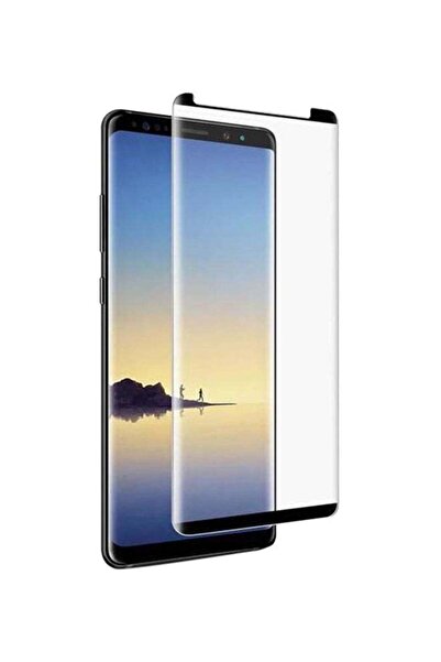 Generic واقي شاشة ثلاثي الأبعاد لهاتف سامسونج جالاكسي نوت 8 أسود/شفاف