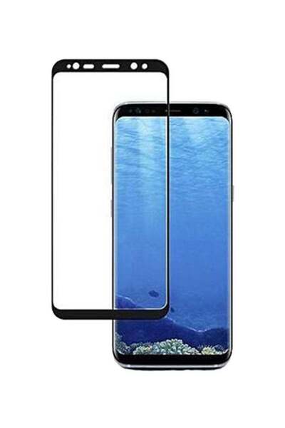 Generic واقي شاشة ثلاثي الأبعاد لهاتف سامسونج نوت 8 أسود/شفاف