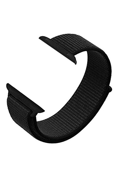 Generic سوار بديل لساعة Apple Watch مقاس 44 مم، أسود