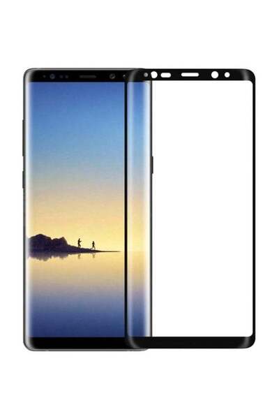 Generic واقي شاشة زجاجي مقوى ثلاثي الأبعاد لهاتف سامسونج جالاكسي نوت 8 شفاف