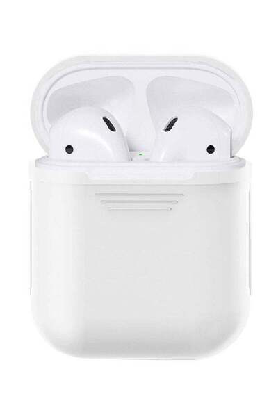 Generic غطاء حماية مقاوم للصدمات لسماعات ابل ايربودز - أبيض