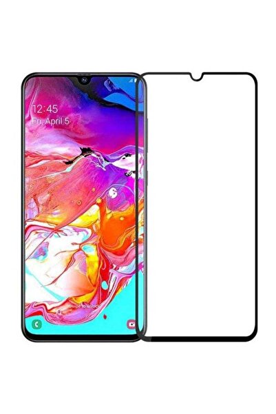 Generic 6D Tempered Glass Screen Protector For Samsung A70 Clear/Black