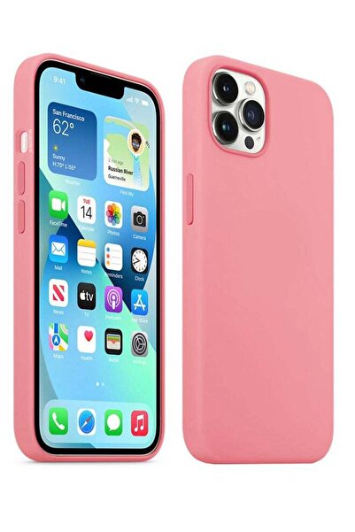 Margoun Protective Soft Silicone Case Cover for iPhone 13 Pro Max Chalk Pink