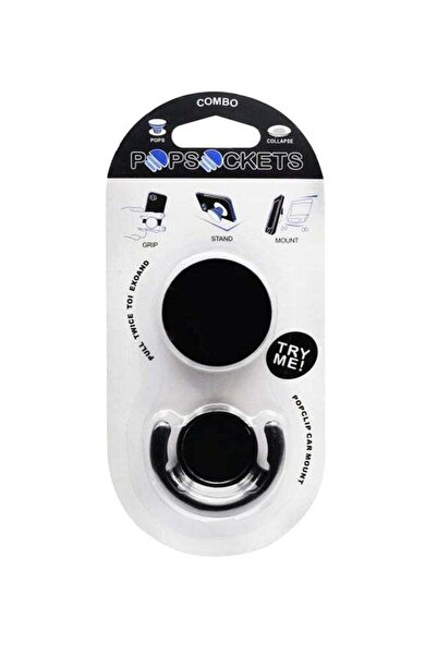 Popsockets حامل هاتف قابل للطي باللون الأسود