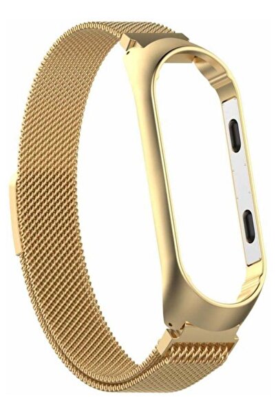 365dealz Metal Replacement Smart Bracelet Screwless Wristband For Xiaomi Mi Band 3 Gold