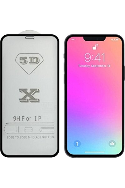 bgm زجاج مقسّى كامل الشاشة 9H 5D لهاتف iPhone 13/13 Pro شفاف