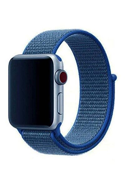 Generic سوار بديل لساعة Apple Watch مقاس 42/44 مم أزرق