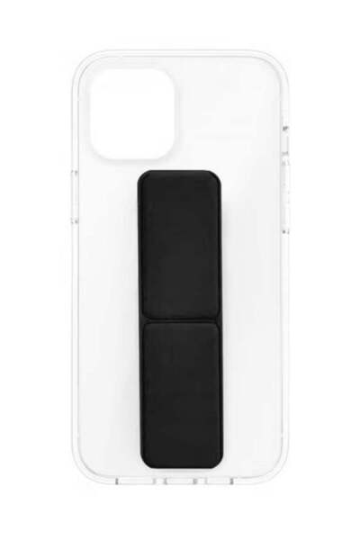 Generic Protective cover with a finger grip stand for iPhone 11 Pro Max transparent with a black stand