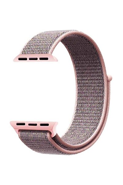 Mifan سوار بديل لساعة Apple Watch Series 1/2/3/4 مقاس 40 مم/38 مم وردي رملي