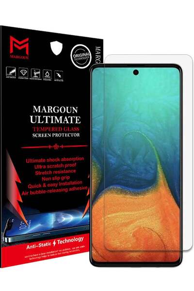 Margoun Ultimate Tempered Glass Screen Protector For Samsung Galaxy A51 Clear