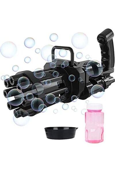 XIUWOO مسدس صنع الفقاعات الضخم ذو 8 فتحات