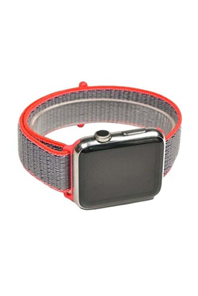 Generic Replacement Smartwatch Band For Apple Series 3/2/1 42mm Grey/Red