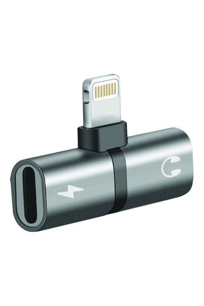 Promate 2 In 1 Premium USB Headphone Audio And 2A Pass-Through Charging Splitter Adapter For iPhone/