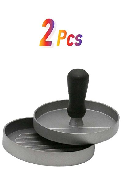 Generic Hamburger Grill Burger Press Patty Maker Mould Gray 11.5cm