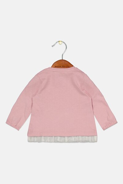 s.Oliver Toddlers Girl Long Sleeve Graphic Print Top, Pink