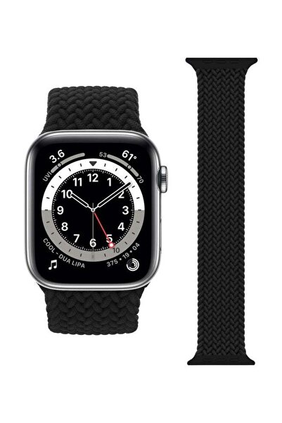 Perfii سوار بديل لساعة Apple Watch Series 1/2/3/4/5/6/SE مقاس 38/40 مم أسود داكن