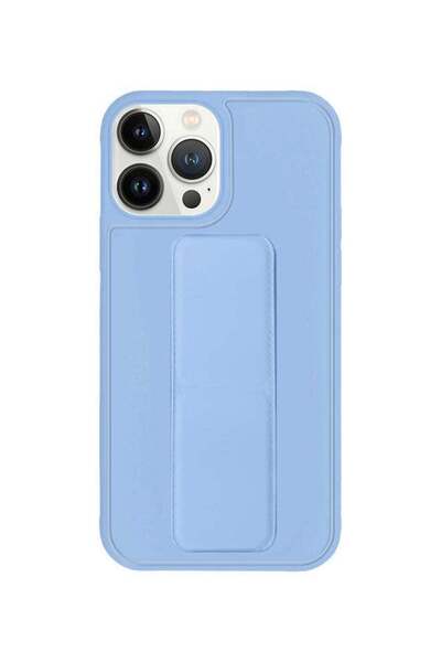 Margoun غطاء حماية مع حامل للإصبع لهاتف Apple iPhone 13 Pro Max أزرق فاتح