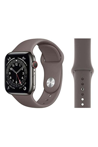 Perfii سوار بديل لساعة Apple Watch Series 6/SE/5/4/3/2/1 باللون الرمادي الساحلي